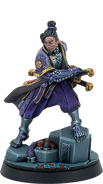 Miyamoto miniature for Hexadome Legends