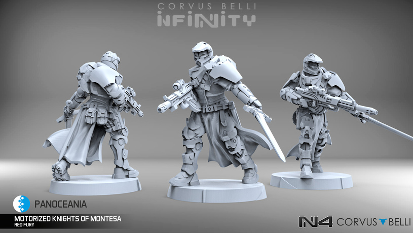 Military Orders Red Fury - Infinity Infinity Knight of Montesa PanOceania 