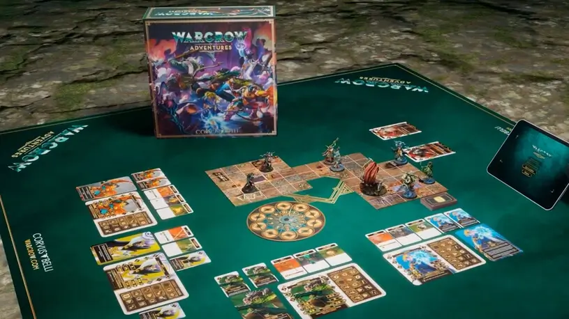 Miniatures of Warcrow Adventures, the Board Game by Corvus Belli