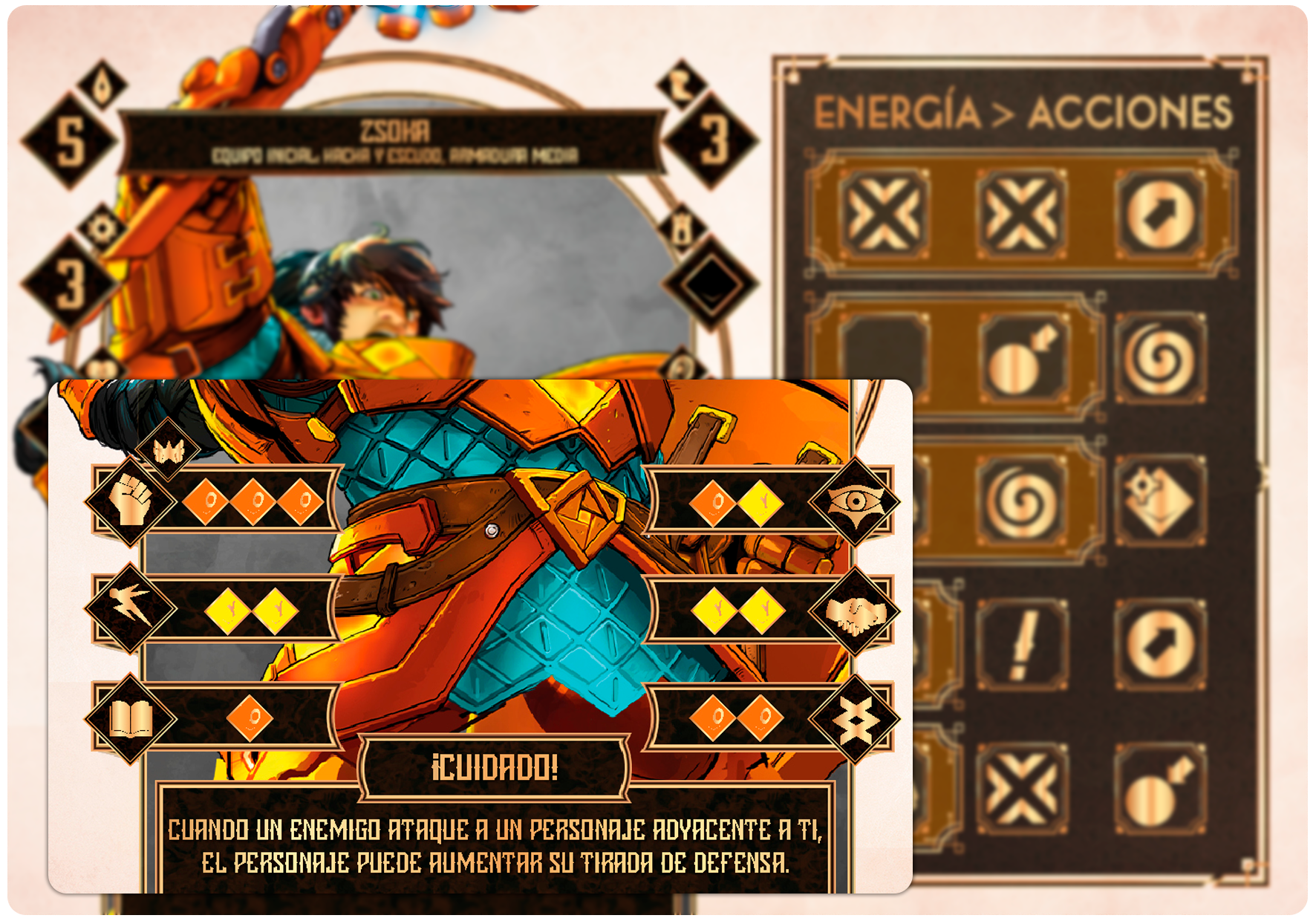 Dados - Carta de Warcrow Adventures