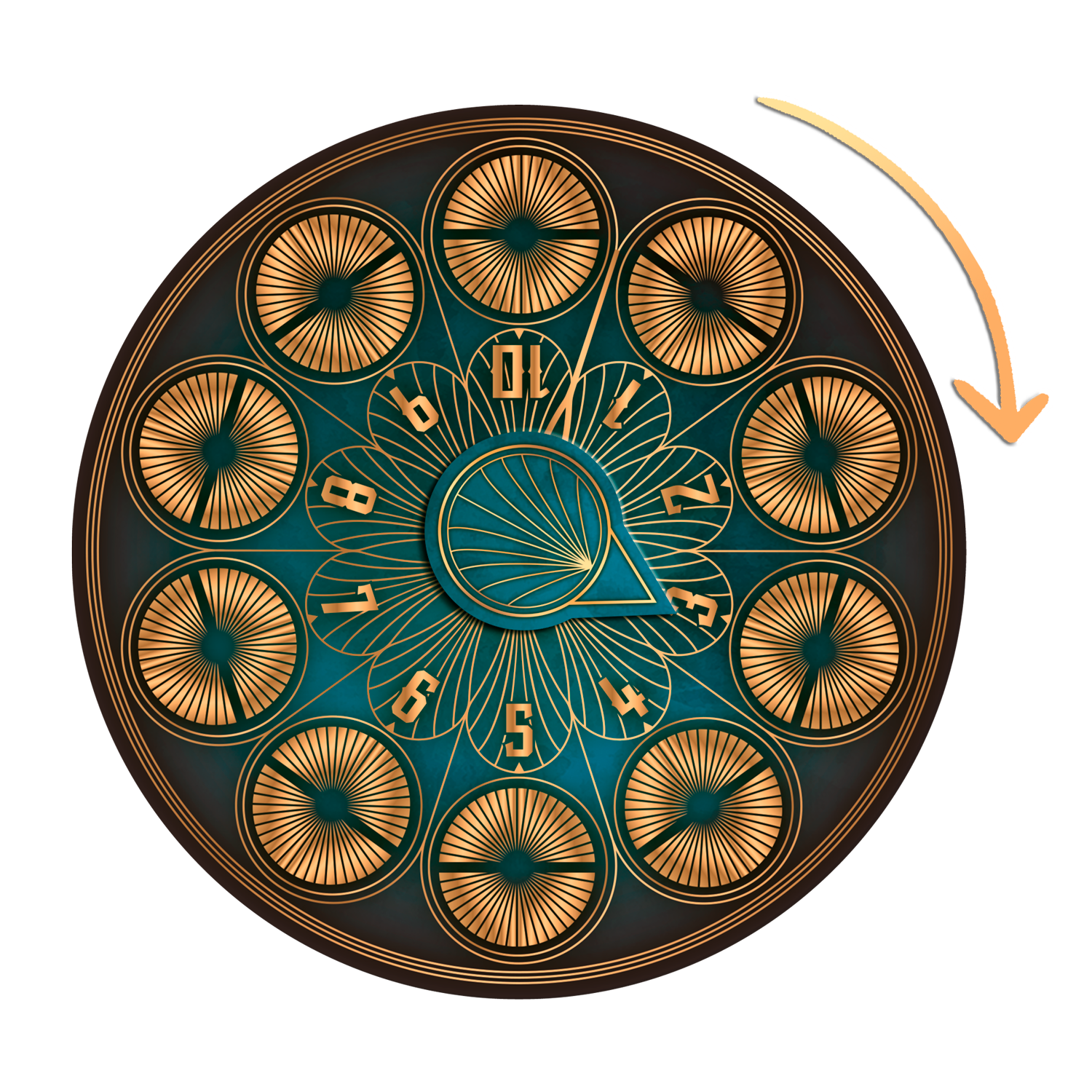 The initiative in Warcrow Adventures - Sphere turns clockwise