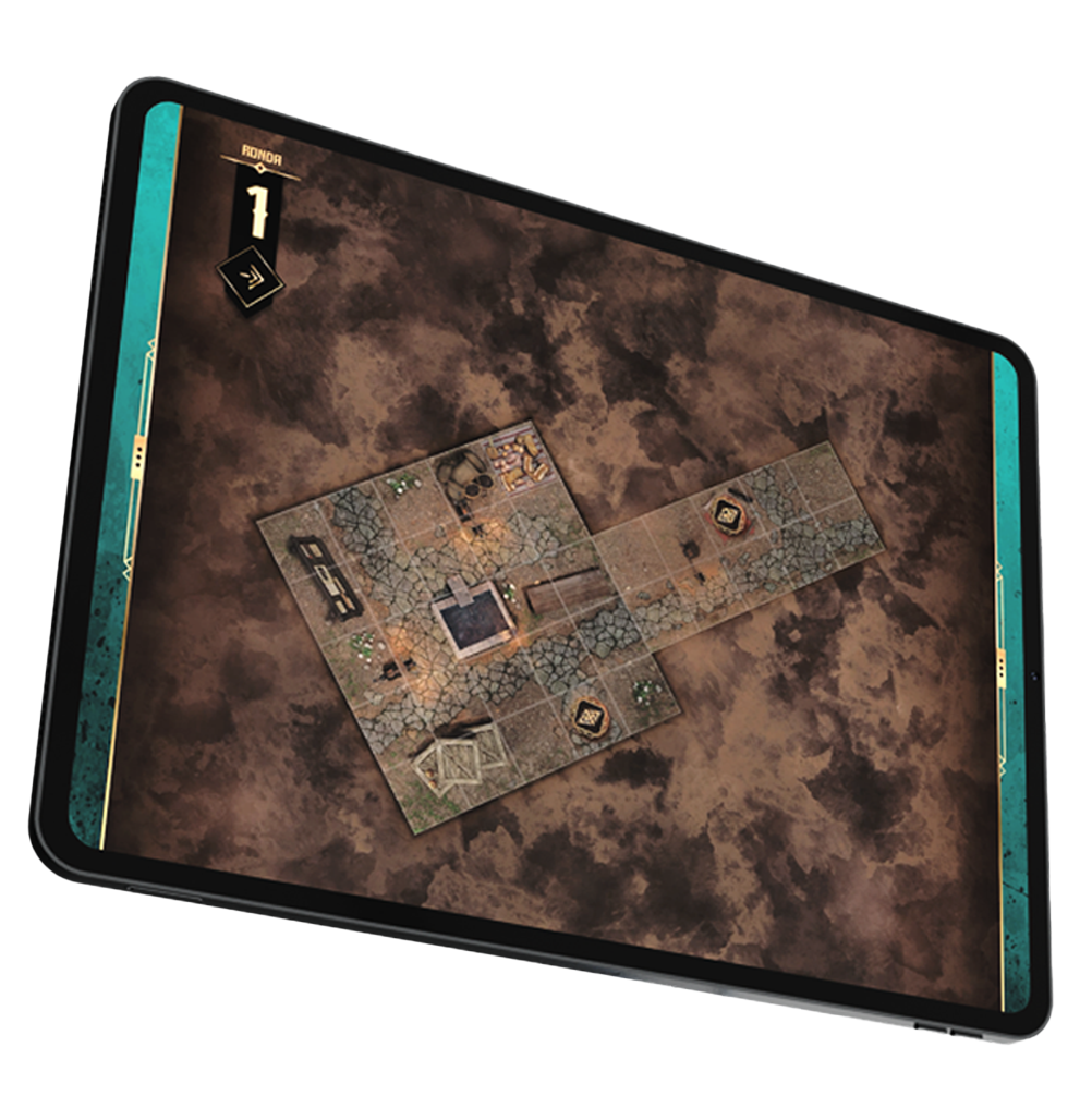 The initiative in Warcrow Adventures - Tablet