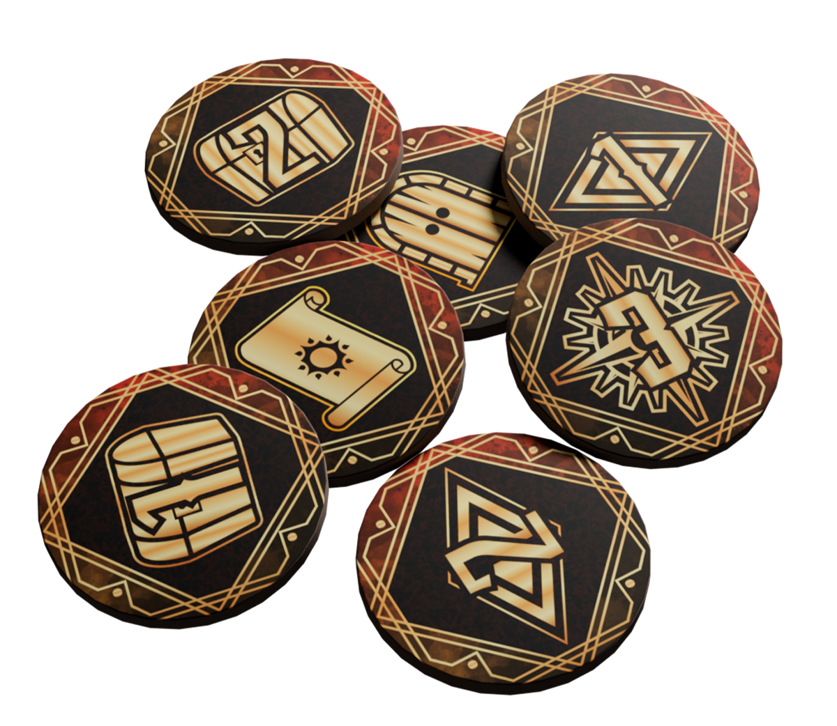 Markers in Warcrow Adventures - Markers Together