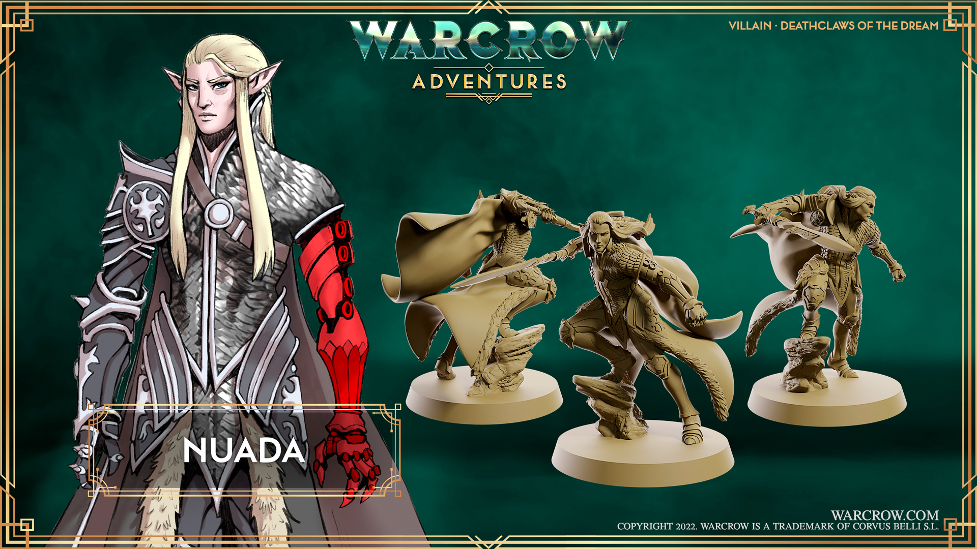 Nuada - Deathclaws of the Dream - Warcrow Adventures expansion