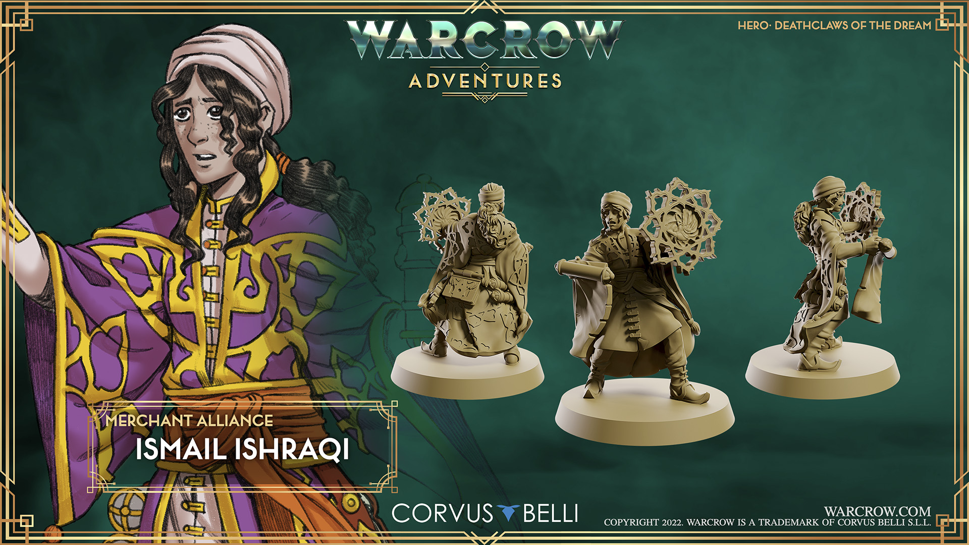 Characters Warcrow Adventures - Ismail Ishraqi -Render