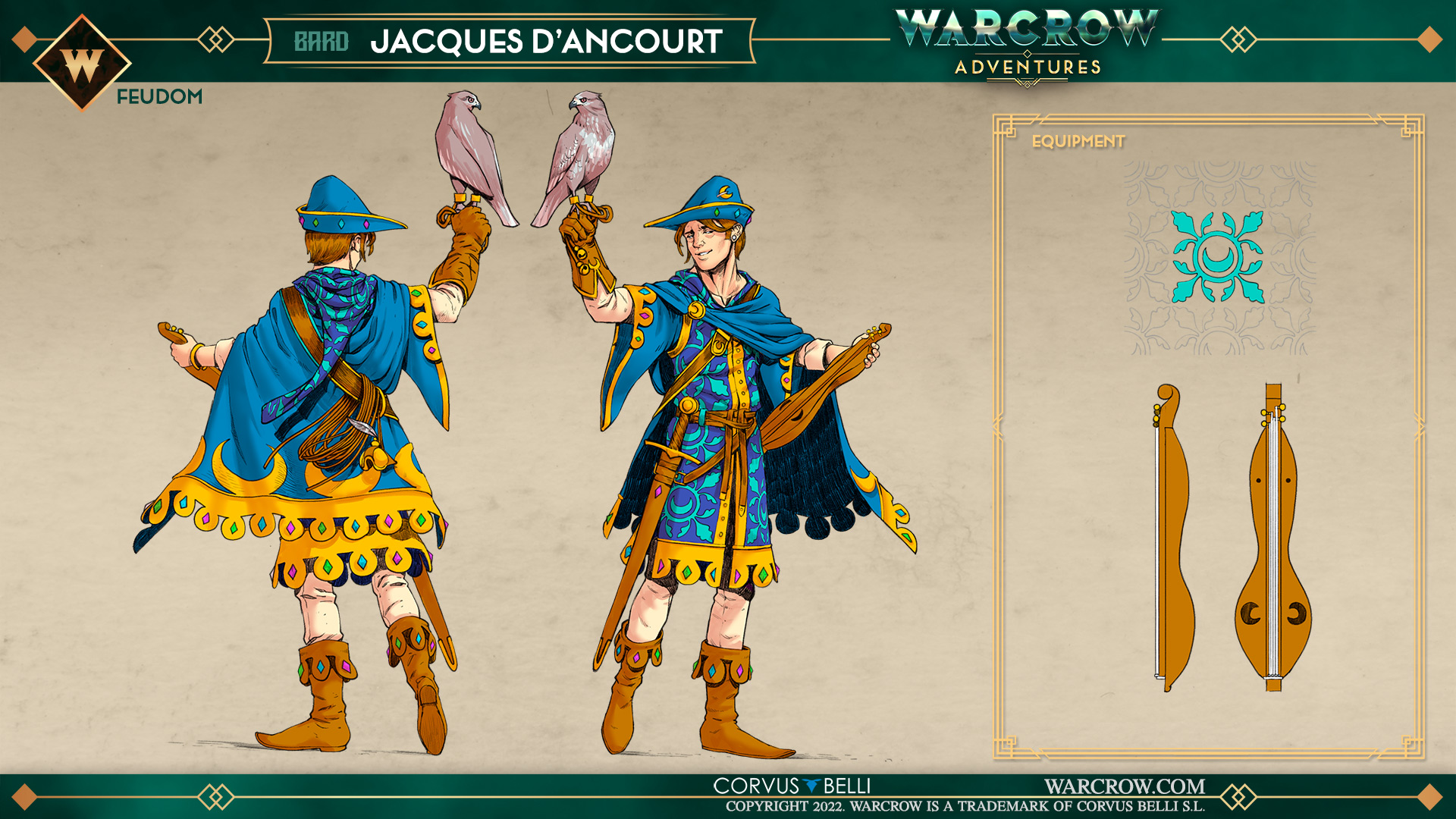 Characters Warcrow Adventures - Jacques D'ancourt - Dossier