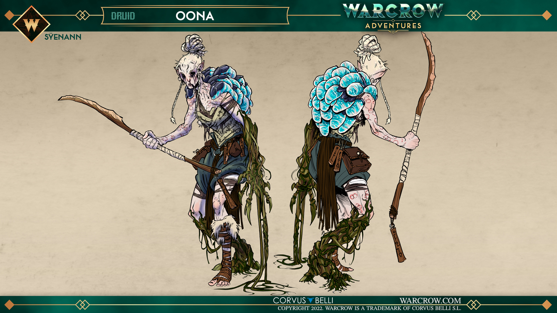 Characters Warcrow Adventures - Oona Dossier