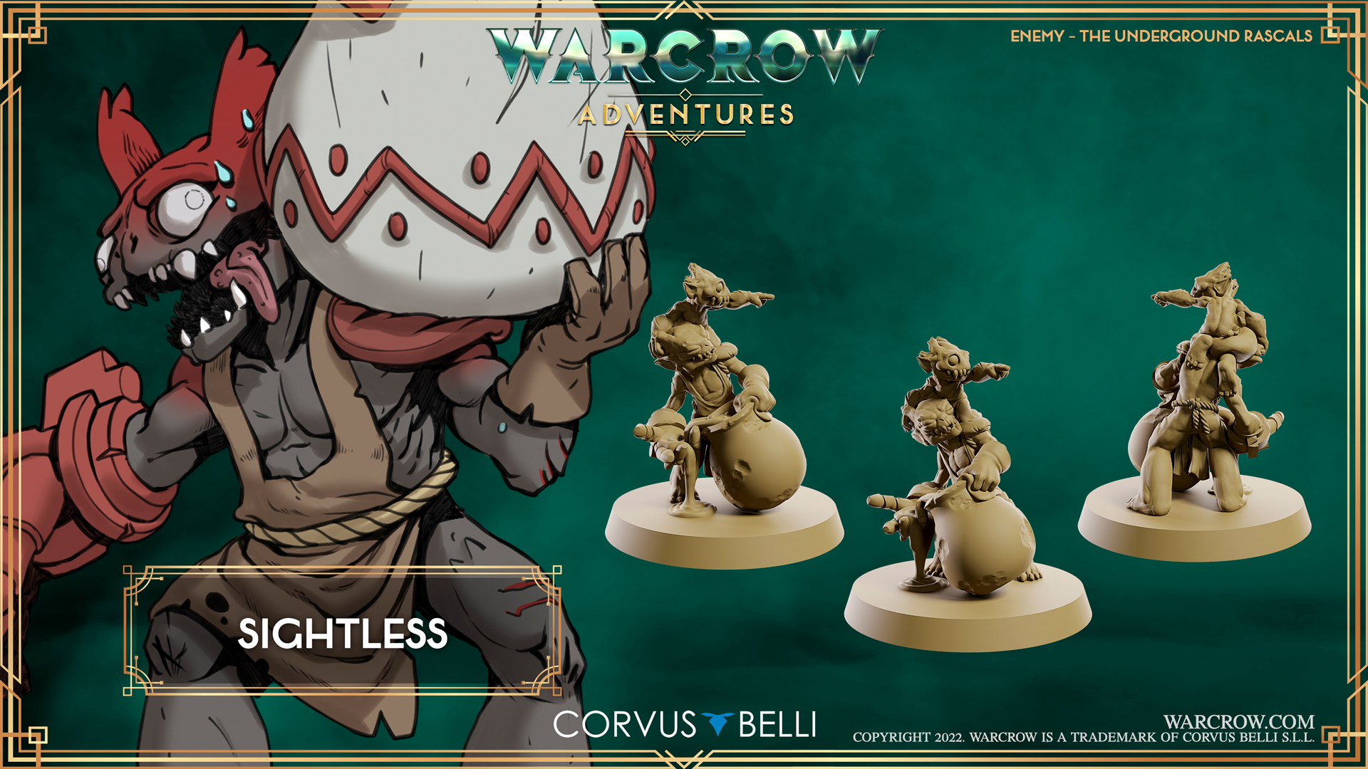 Sightless - Enemies in Warcrow Adventures