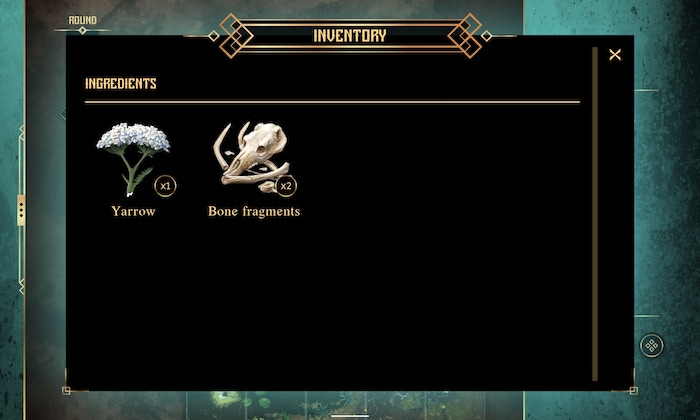 Inventory - Warcrow Adventures - Control game