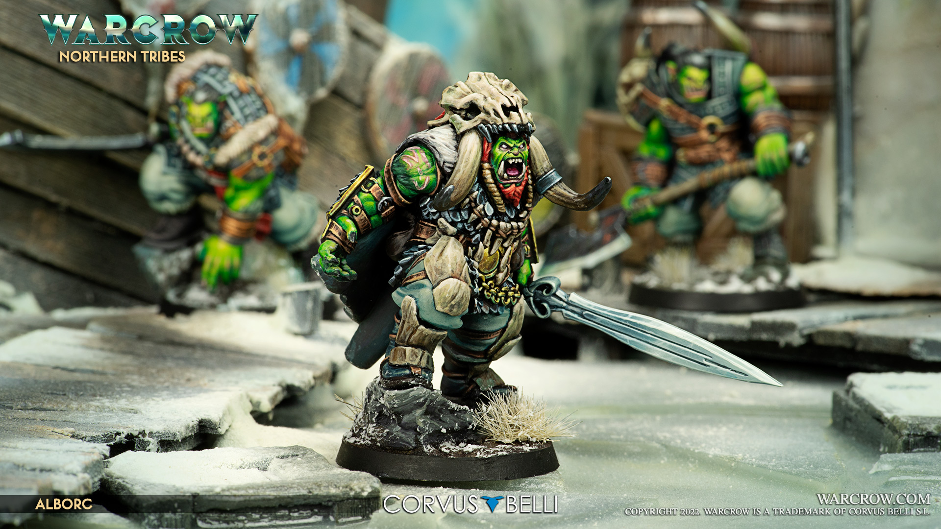 First Warcrow battle box - Alborc Scene