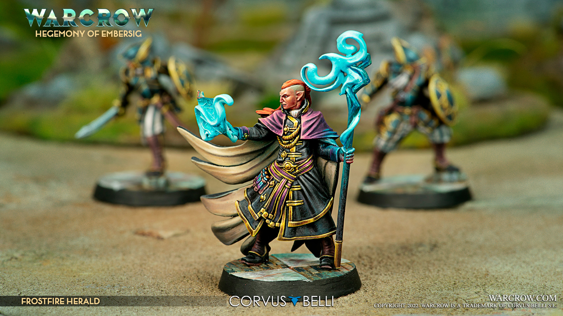 First Warcrow battle box - Frostfire Herald Scene