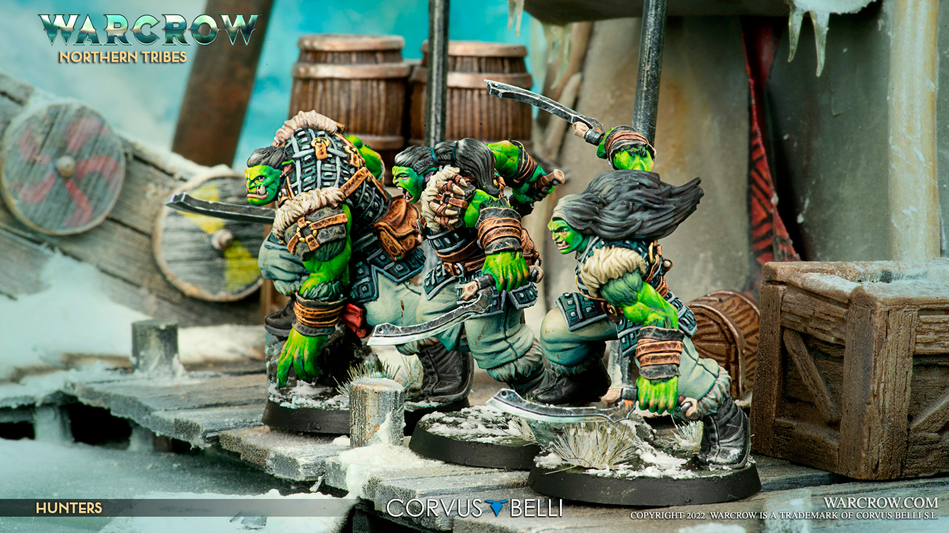 First Warcrow battle box - Hunters Scene