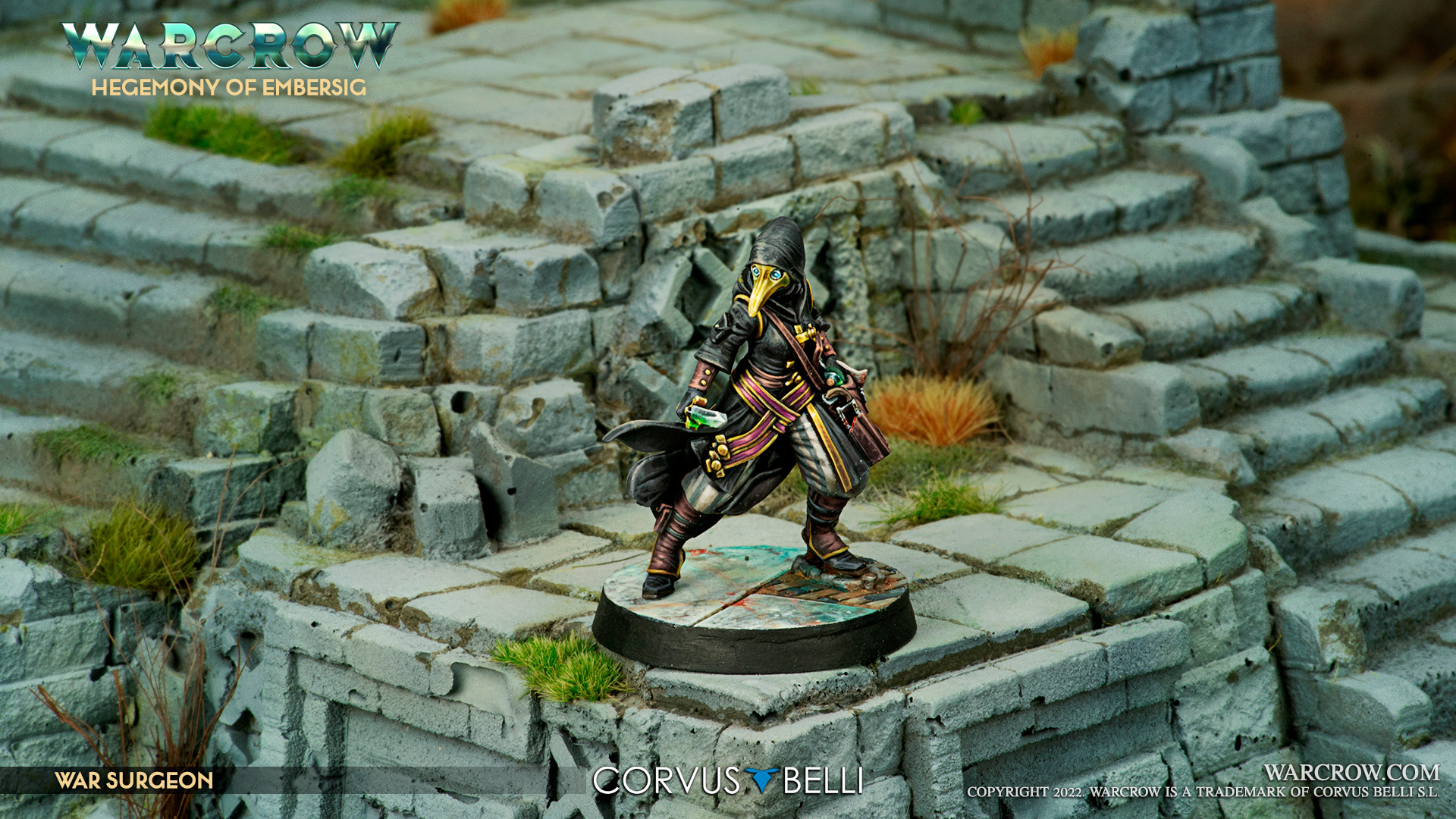 First Warcrow battle box - War Surgeon Scene
