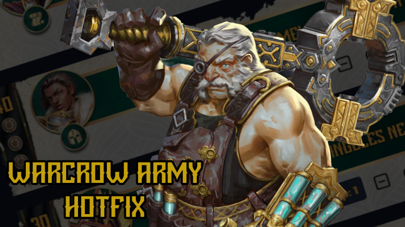 Warcrow Army hotfix - May 6th 2026