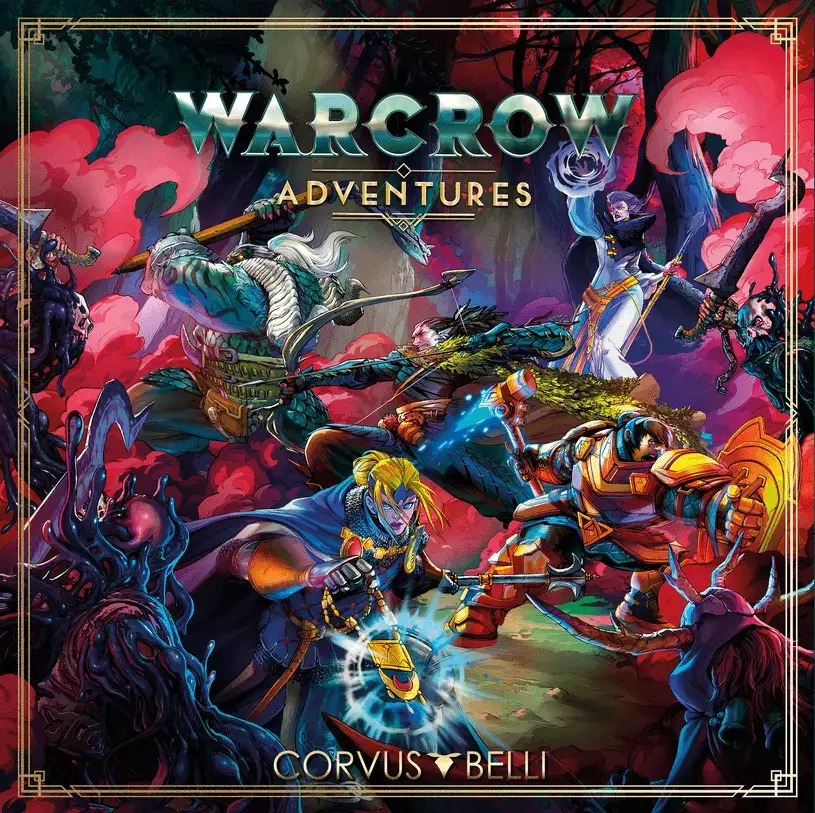 Miniatures of Warcrow Adventures, the Board Game by Corvus Belli